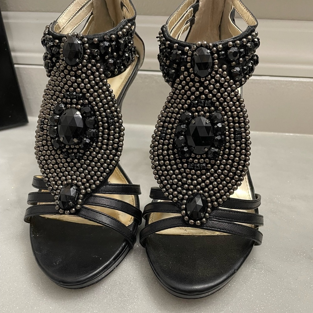 Antonio Melani beaded heels  size 7.5
